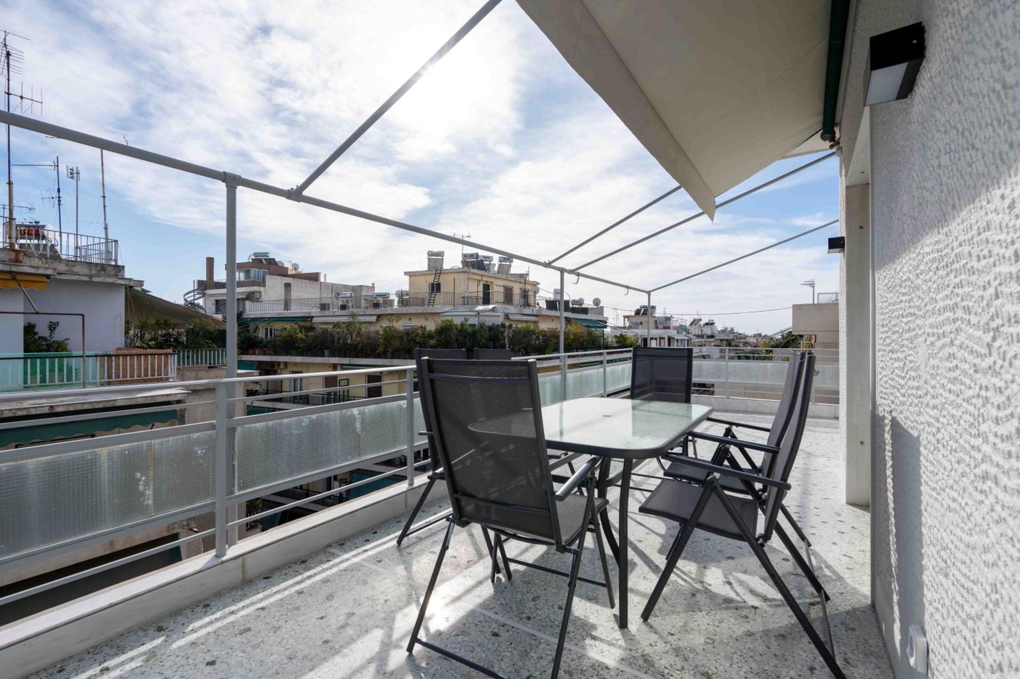 Apartmán Corner Penthouse In Acropolis Atény Exteriér fotografie